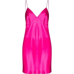 Olivia Von Halle Freesia Pink Xena Silk Slip Size M/L NWT